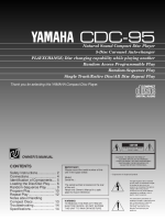Yamaha CDC-95 - Owners Manual 
